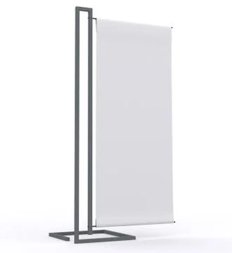 Blank banner display Illustrazione stock