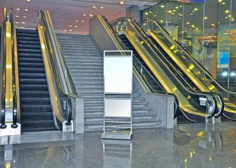 Blank banner display Foto stock
