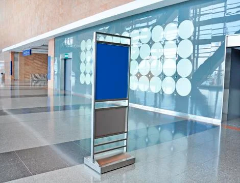 Blank banner display Stock Photos