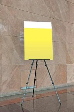 Blank banner display Stock Photos