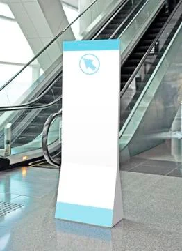 Blank banner display Stock Photos