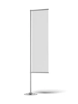 Blank banner flag Stock Illustration