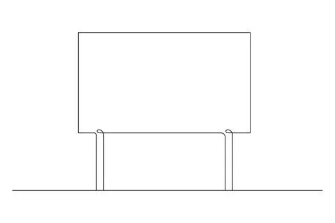 Blank banner mock up on stick. Protest placard, public transparency with ho.. Stock Illustration