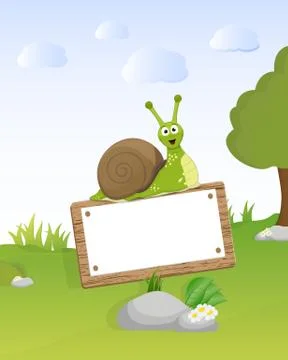 Blank banner nature Stock Illustration
