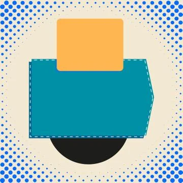 Blank banner rectangle square above semicircle down. Sales badges for labels イラスト素材