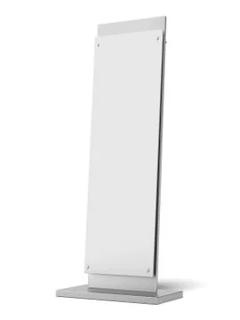 Blank banner stand 库存插图