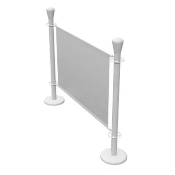 Blank Banner Stand Ilustración de archivo
