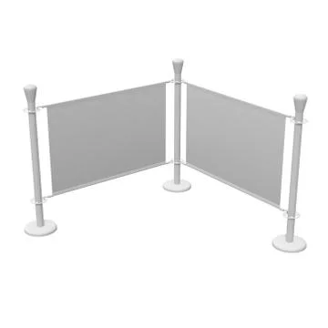 Blank Banner Stand Stock Illustration