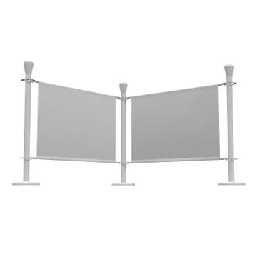 Blank Banner Stand Illustrazione stock