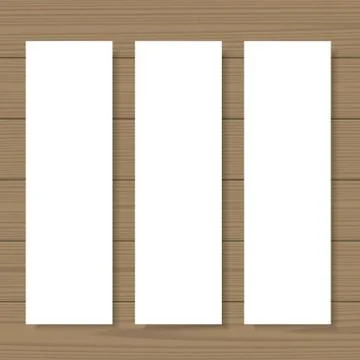 Blank banners mock up Stock Illustration
