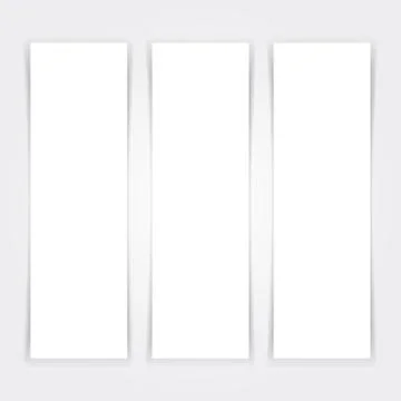 Blank banners mock up set Illustrazione stock