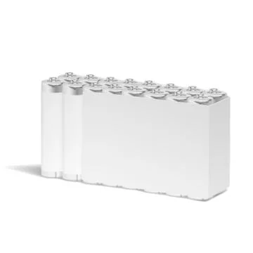 Blank batteries Stock Illustration