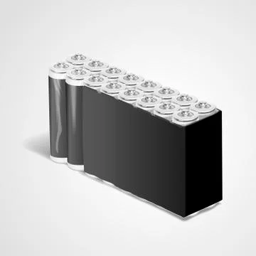 Blank batteries set Stock Illustration