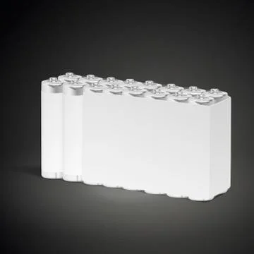 Blank batteries set Stock Illustration
