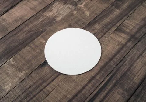 Blank beer coaster Stock Photos