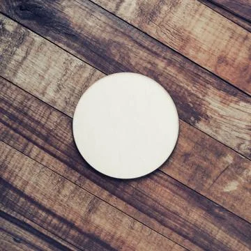 Blank beer coaster Foto stock
