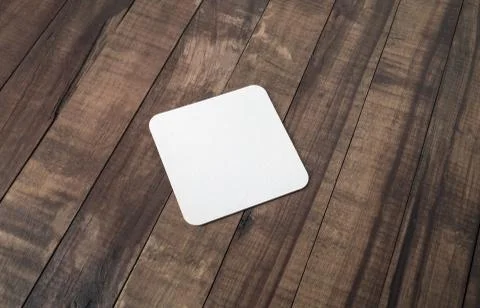 Blank beer coaster Stock Photos