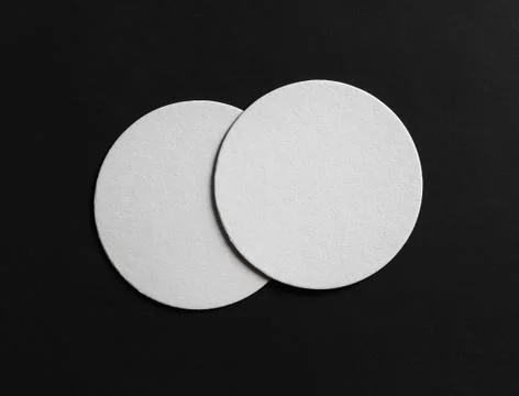 Blank beer coasters Stock Photos