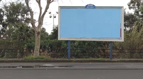 Blank billboard, ad space Video stock 41921409