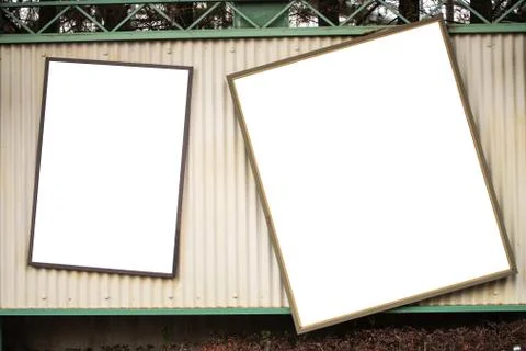 Blank billboard at daytime Stock-Fotos