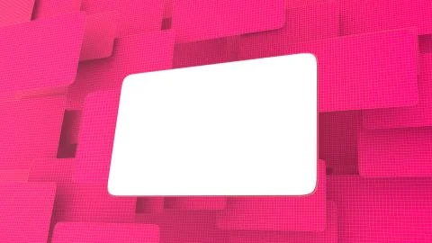 Blank billboard on the grid background Stock Illustration