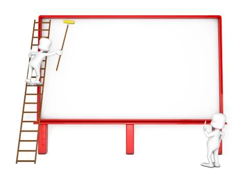 Blank billboard Stock Illustration