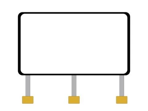 Blank billboard Stock Illustration