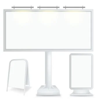 Blank billboard Stock Illustration
