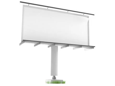 Blank billboard Stock Illustration
