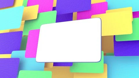 Blank billboard  multicolor Stock Illustration