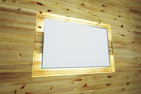Blank billboard at night Stock Illustration