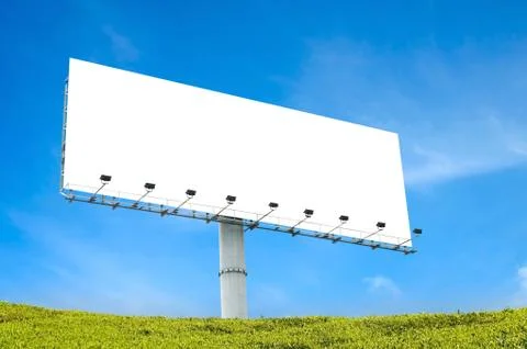 Blank billboard Stock Photos