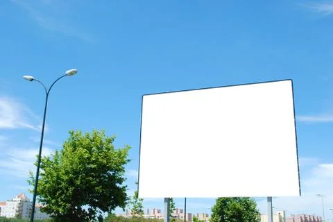 Blank billboard Stock Photos