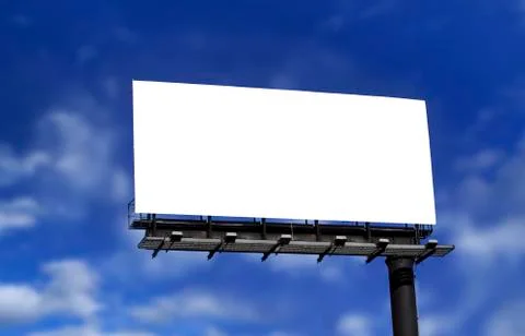 Blank billboard Foto stock