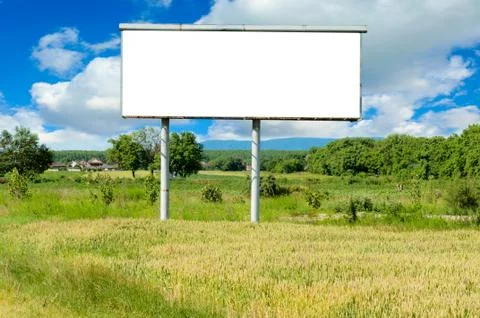 Blank billboard Stock Photos