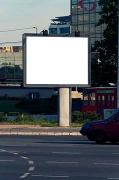 Blank billboard Stock Photos