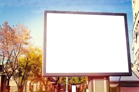 Blank billboard Stock Photos