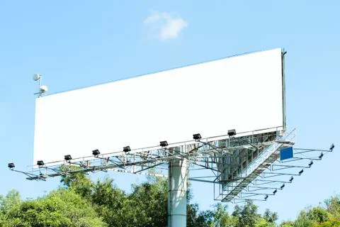 Blank billboard Foto stock