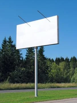 Blank billboard Stock Photos
