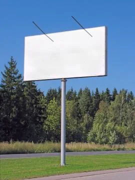 Blank billboard Stock Photos