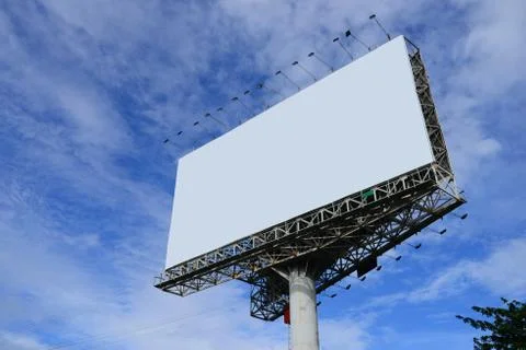 Blank billboard Stock Photos