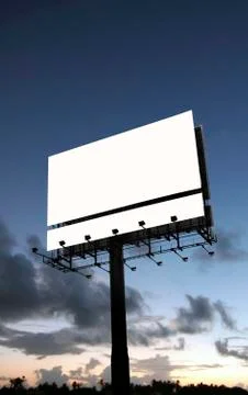 Blank billboard Stock Photos