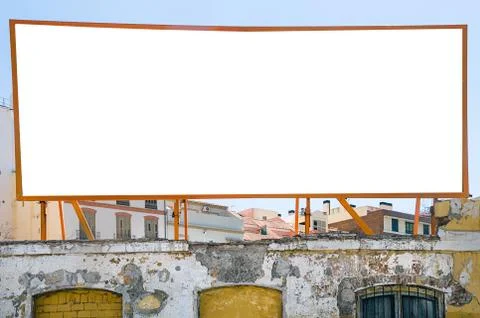 Blank billboard Stock Photos