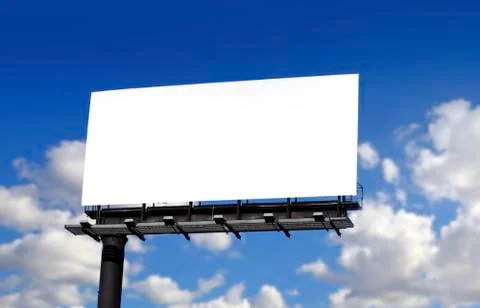 Blank billboard Stock Photos