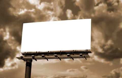 Blank billboard Foto stock