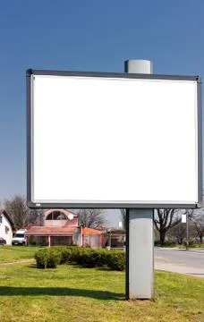 Blank billboard Stock Photos