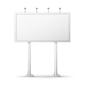 Blank billboard screen Stock Illustration