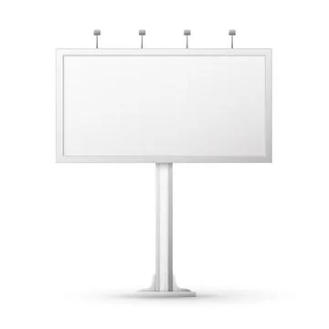 Blank billboard screen Stock Illustration