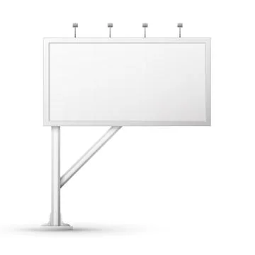 Blank billboard screen Stock Illustration