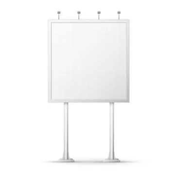 Blank billboard screen Illustrazione stock